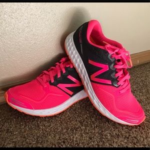New Balance Running Shoes Hot Pink & Orange